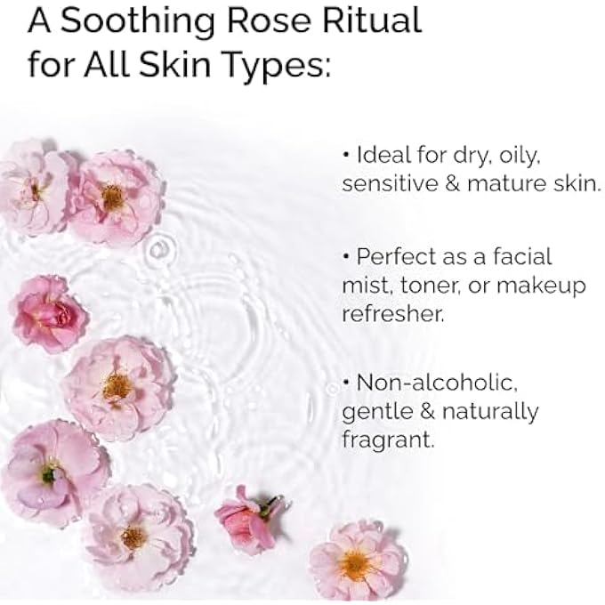 MARJAN ORGANIC BULGARIAN ROSE HYDROSOL FLORAL WATER 50ML  100% CERTIFIED ORGANIC  NATURAL TONER & CLEANSER  FACE & BODY MIST  VEGAN & GMO FREE  PERFECT FOR SKIN, HAIR & DIY BEAUTY - Image 2